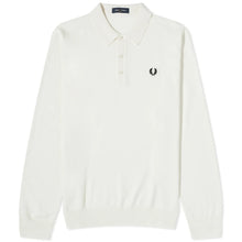 Load image into Gallery viewer, Fred Perry K4535 - Long Sleeve Knitted Shirt in Ecru