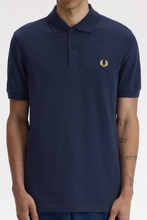 Load image into Gallery viewer, Fred Perry  - M6000 - Shirt in Tennis Blue / Lemon Barley