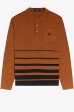Load image into Gallery viewer, Fred Perry Reissues - K1808 Striped Hem Knitted Shirt