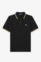 Load image into Gallery viewer, Fred Perry Made in England - M12 Shirt in Black / Champagne